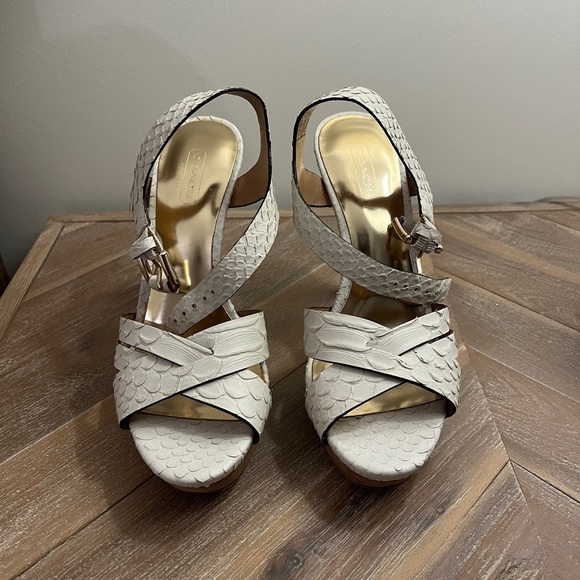 Coach Shoes - Vintage Coach Platform Heels (real leather)